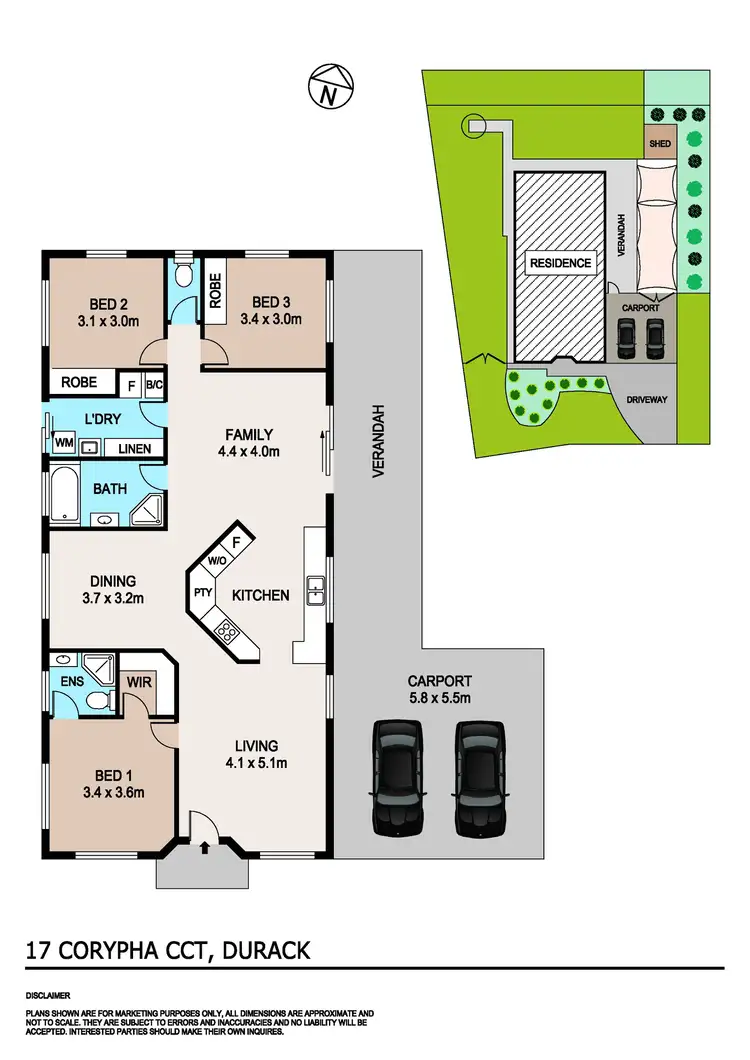 Floorplan of Homely house listing, 17 Corypha Circuit, Durack NT 830