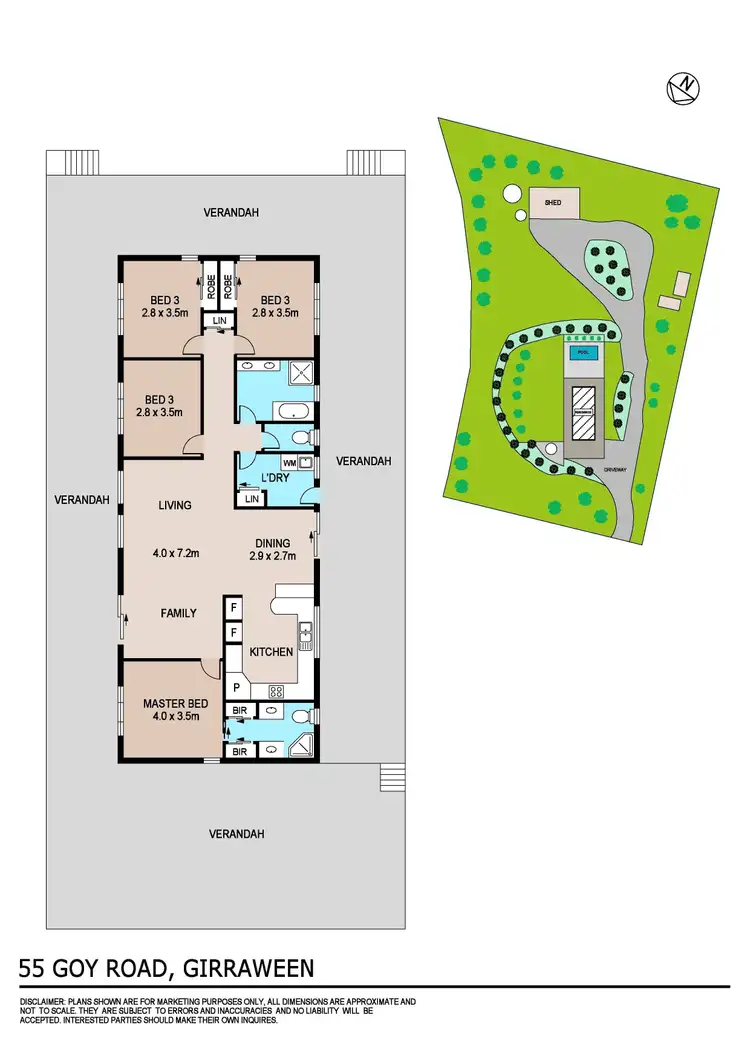 Floorplan of Homely house listing, 55 Goy Road, Girraween NT 836