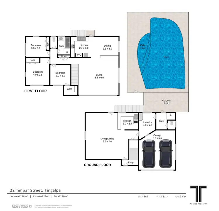 Floorplan of Homely house listing, 22 Tenbar Street, Tingalpa QLD 4173
