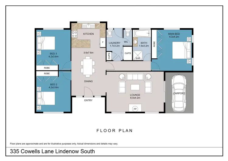 Floorplan of Homely house listing, 335 Cowells Lane, Lindenow South VIC 3875