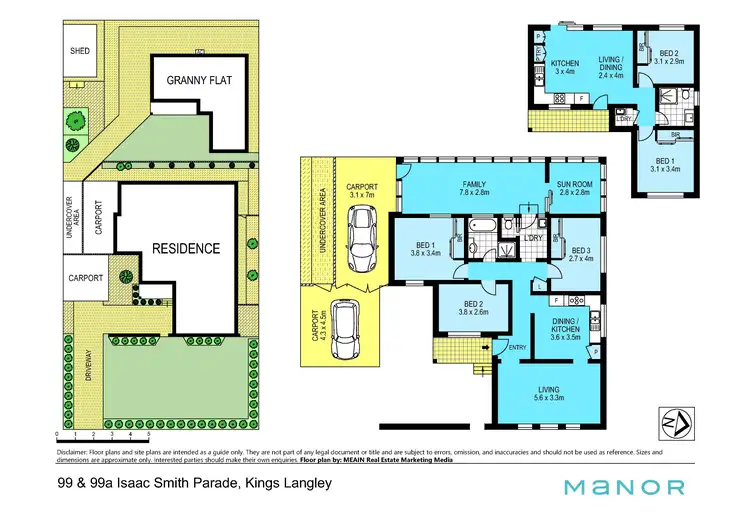 Floorplan of Homely house listing, 99 & 99A Isaac Smith Parade, Kings Langley NSW 2147
