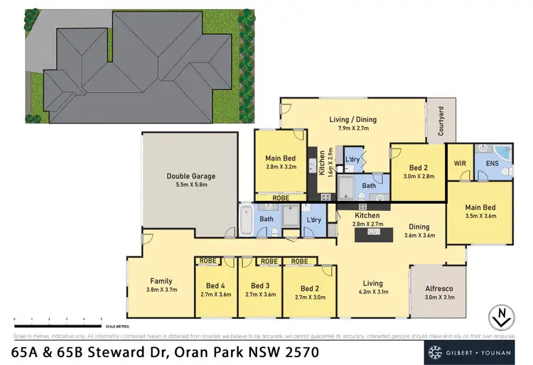 Floorplan of Homely house listing, 65A & 65B Steward Drive, Oran Park NSW 2570