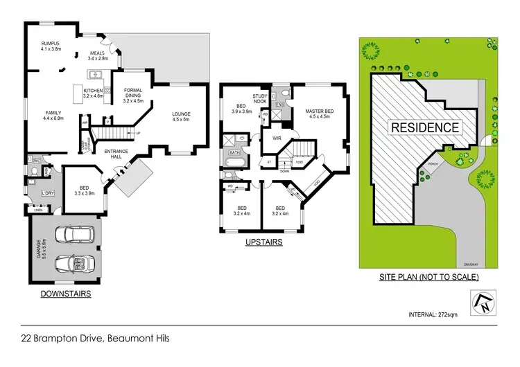 Floorplan of Homely house listing, 22 Brampton Drive, Beaumont Hills NSW 2155