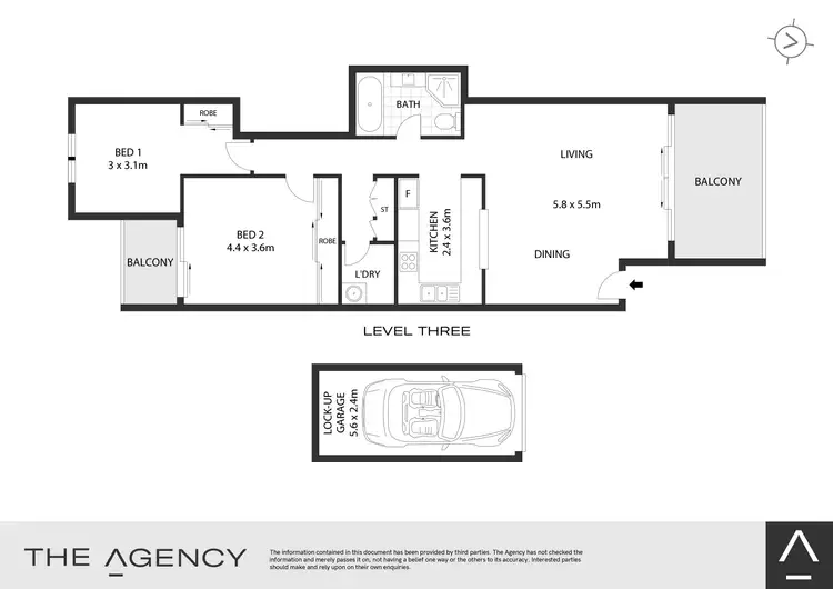 Floorplan of Homely apartment listing, 6/8 Williams Parade, Dulwich Hill NSW 2203