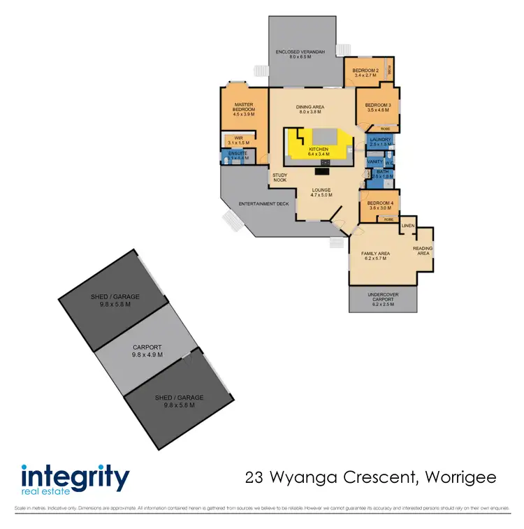 Floorplan of Homely house listing, 23 Wyanga Crescent, Worrigee NSW 2540