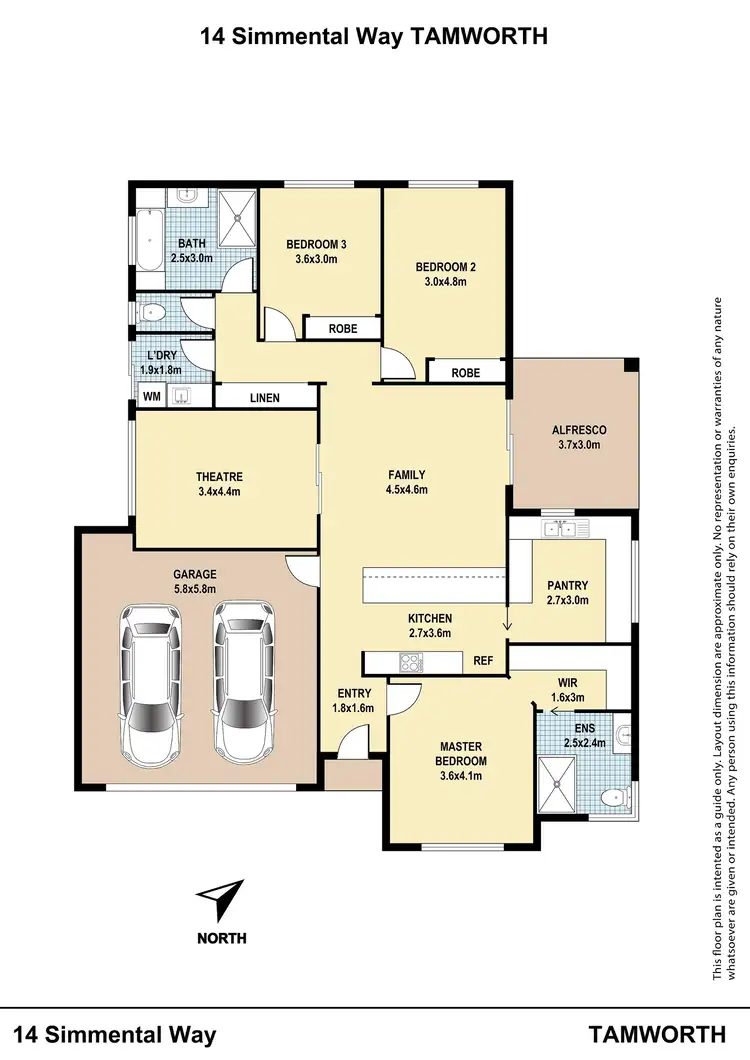Floorplan of Homely house listing, 14 Simmental Way, Tamworth NSW 2340
