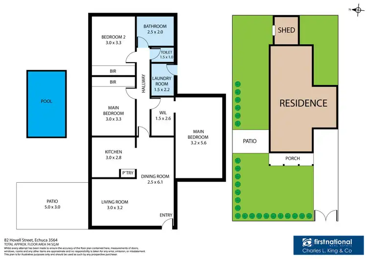 Floorplan of Homely unit listing, 3/82 Hovell Street, Echuca VIC 3564