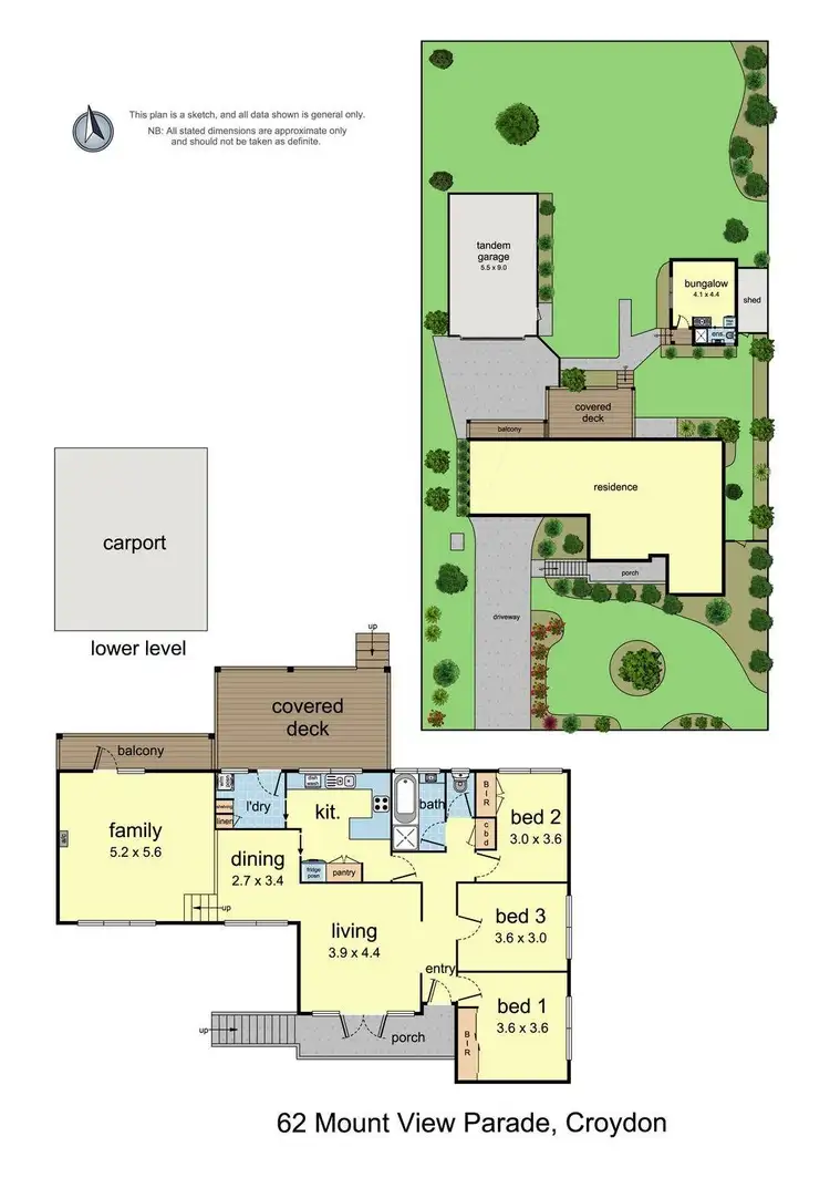 Floorplan of Homely house listing, 62 Mount View Parade, Croydon VIC 3136