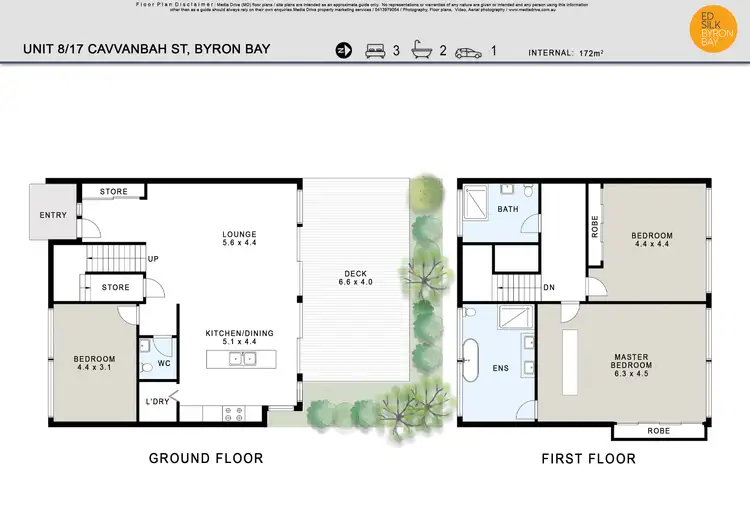 Floorplan of Homely townhouse listing, 8/7 Cavvanbah Street, Byron Bay NSW 2481