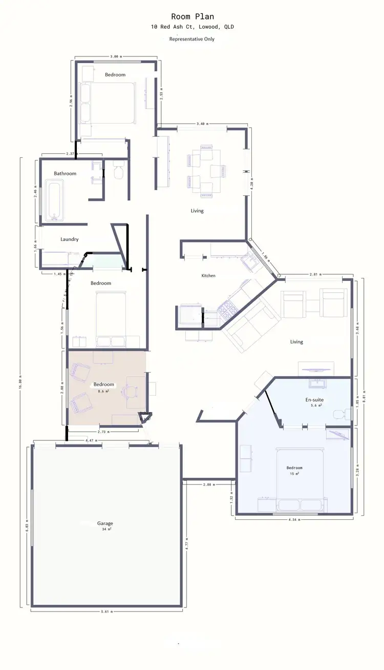 Floorplan of Homely house listing, 10 Red Ash Court, Lowood QLD 4311