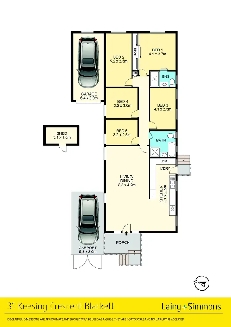 Floorplan of Homely house listing, 31 Keesing Crescent, Blackett NSW 2770