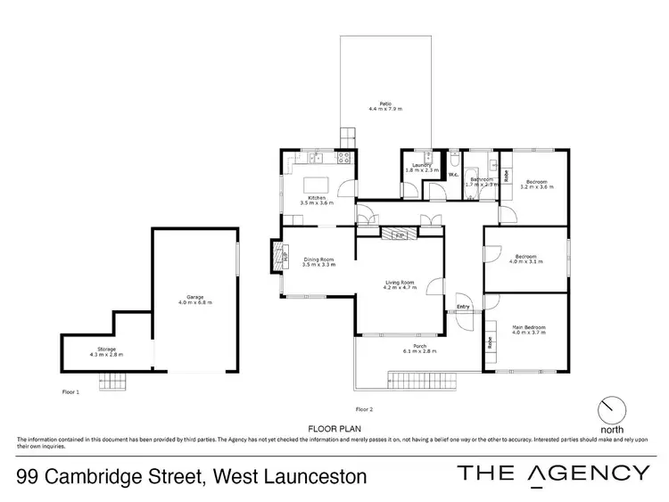 Floorplan of Homely house listing, 99 Cambridge Street, West Launceston TAS 7250
