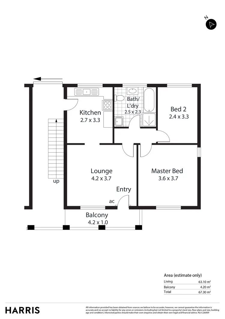 Floorplan of Homely unit listing, 46/47 Jarvis Road, Elizabeth Vale SA 5112