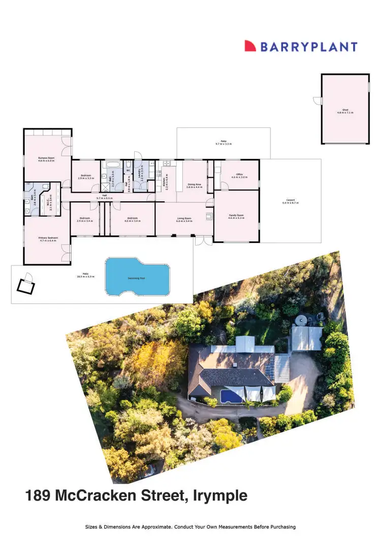 Floorplan of Homely rural property listing, 189 McCracken Street, Irymple VIC 3498
