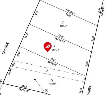 Floorplan of Homely land listing, LOT 6 Dorward Street, North Shields SA 5607
