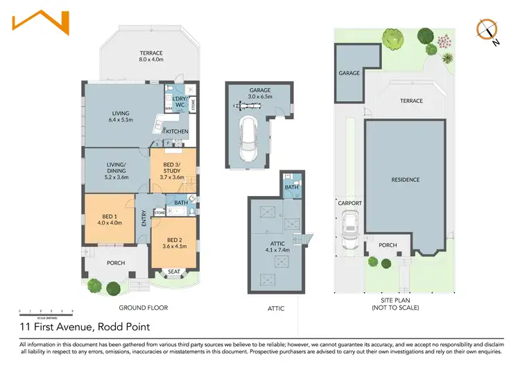 Floorplan of Homely house listing, 11 First Avenue, Rodd Point NSW 2046