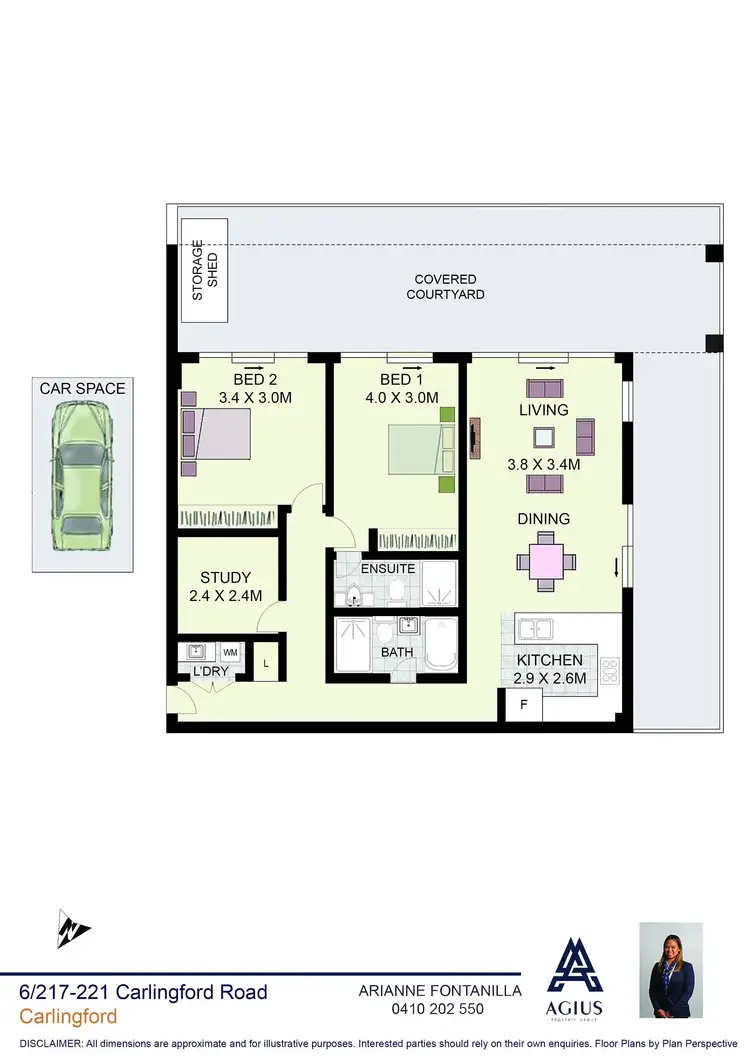 Floorplan of Homely apartment listing, 6/217-221 Carlingford Road, Carlingford NSW 2118