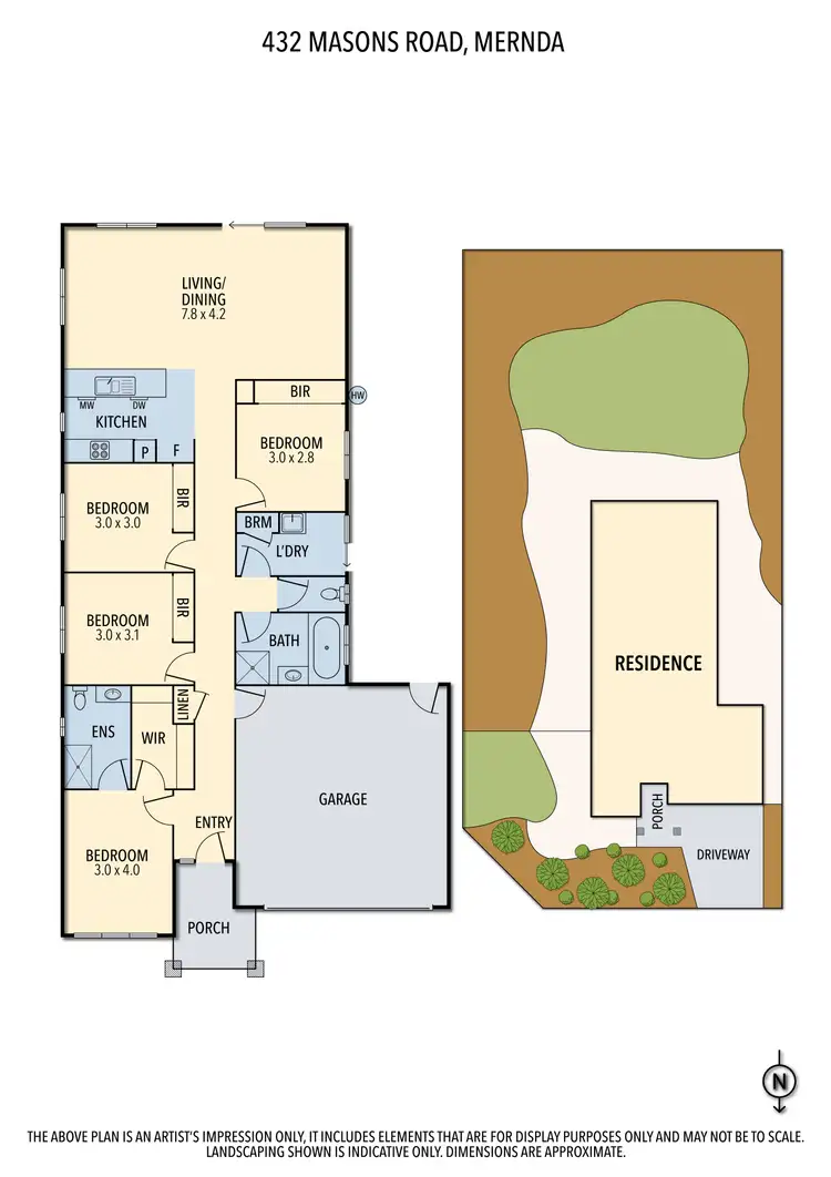 Floorplan of Homely house listing, 432 Masons Road, Mernda VIC 3754
