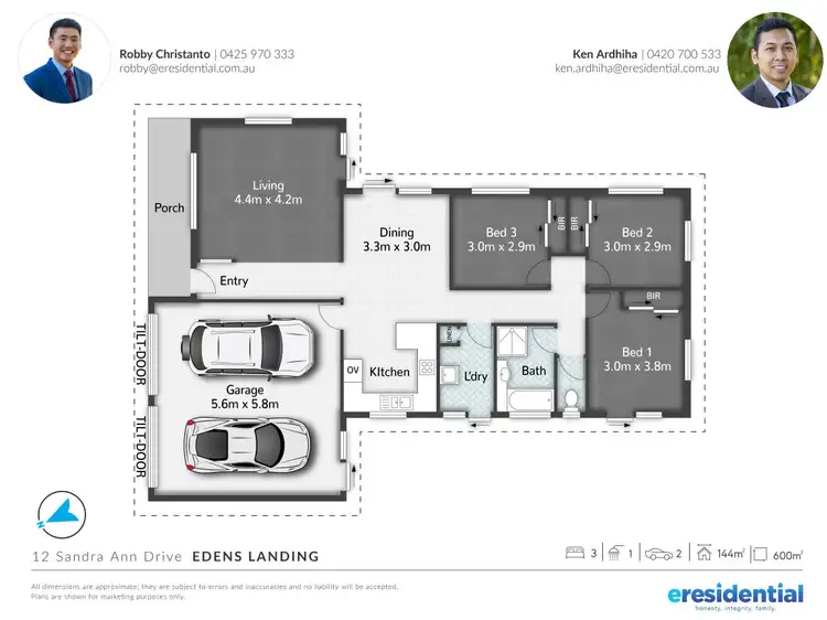 Floorplan of Homely house listing, 12 Sandra Ann Drive, Edens Landing QLD 4207