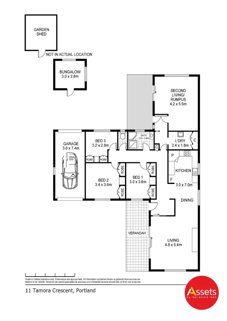 Floorplan of Homely house listing, 11 Tamora Crescent, Portland VIC 3305