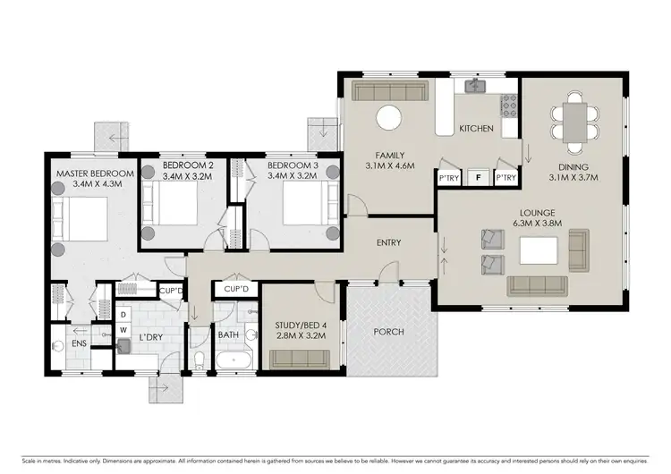 Floorplan of Homely house listing, 36 Wolverton Drive, Gladstone Park VIC 3043