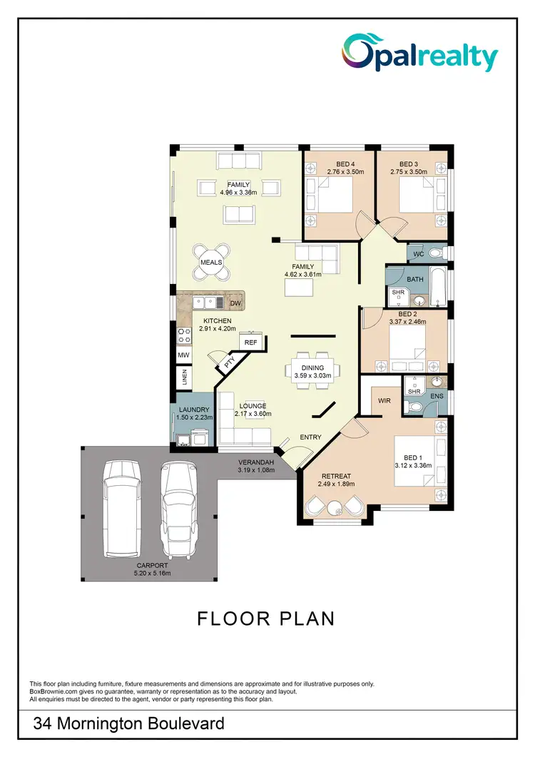 Floorplan of Homely house listing, 34 Mornington Boulevard, Waikiki WA 6169