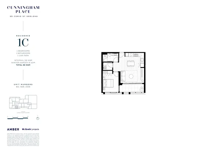 Floorplan of Homely apartment listing, 908/35 Corio Street, Geelong VIC 3220