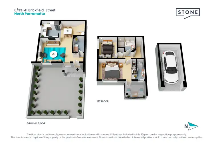 Floorplan of Homely townhouse listing, 6/33-41 Brickfield Street, North Parramatta NSW 2151