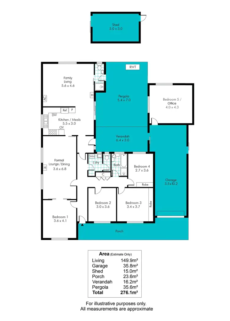 Floorplan of Homely house listing, 50 Sutton Terrace, Marleston SA 5033