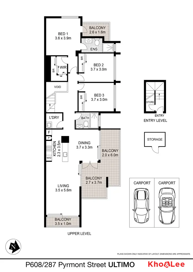 Floorplan of Homely apartment listing, P608/287 Pyrmont Street, Ultimo NSW 2007