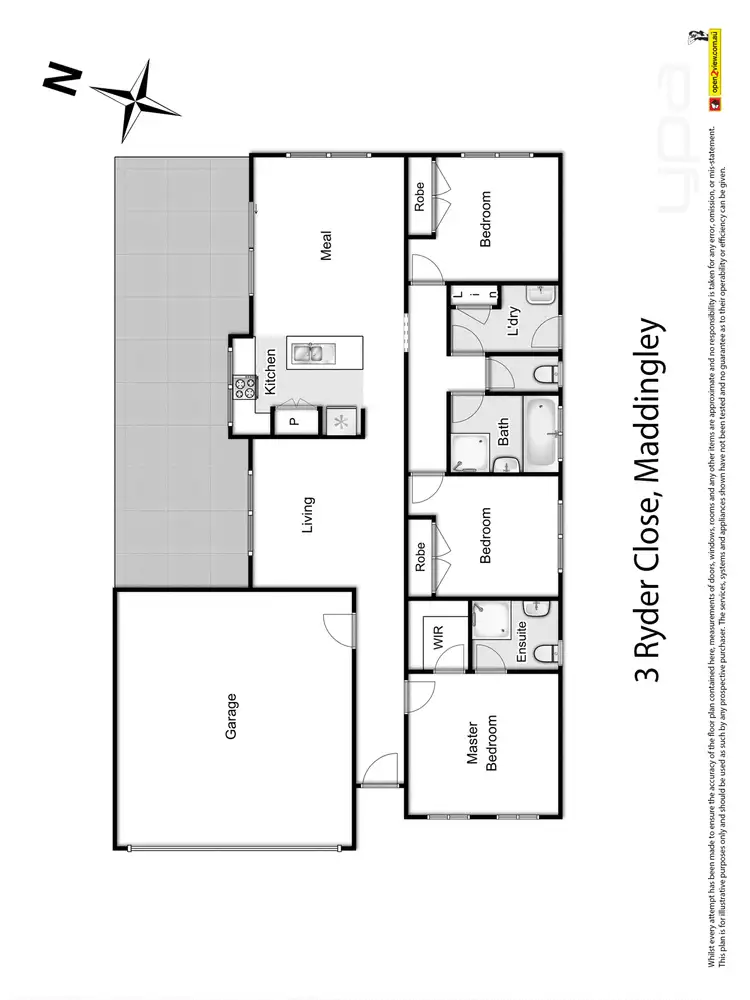 Floorplan of Homely house listing, 3 Ryder Close, Maddingley VIC 3340