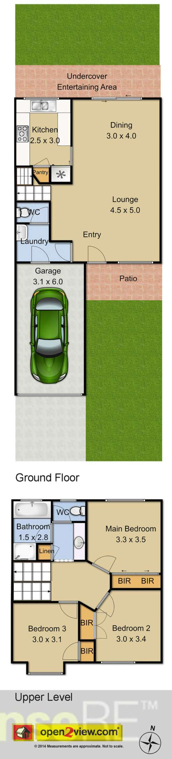 Floorplan of Homely semi-detached listing, 17 Scenic Grove, Glenwood NSW 2768