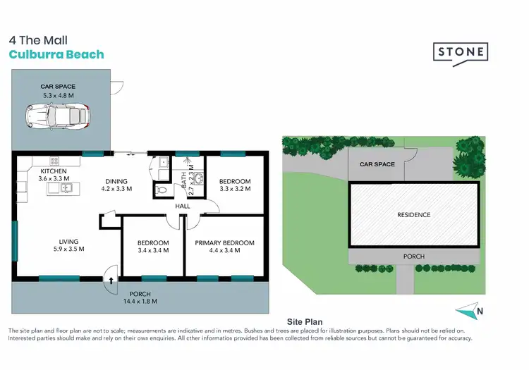 Floorplan of Homely house listing, 4 The Mall, Culburra Beach NSW 2540