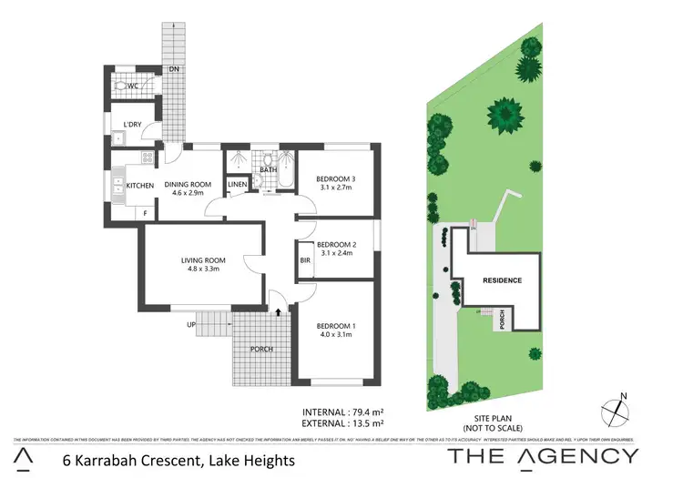 Floorplan of Homely house listing, 6 Karrabah Crescent, Lake Heights NSW 2502