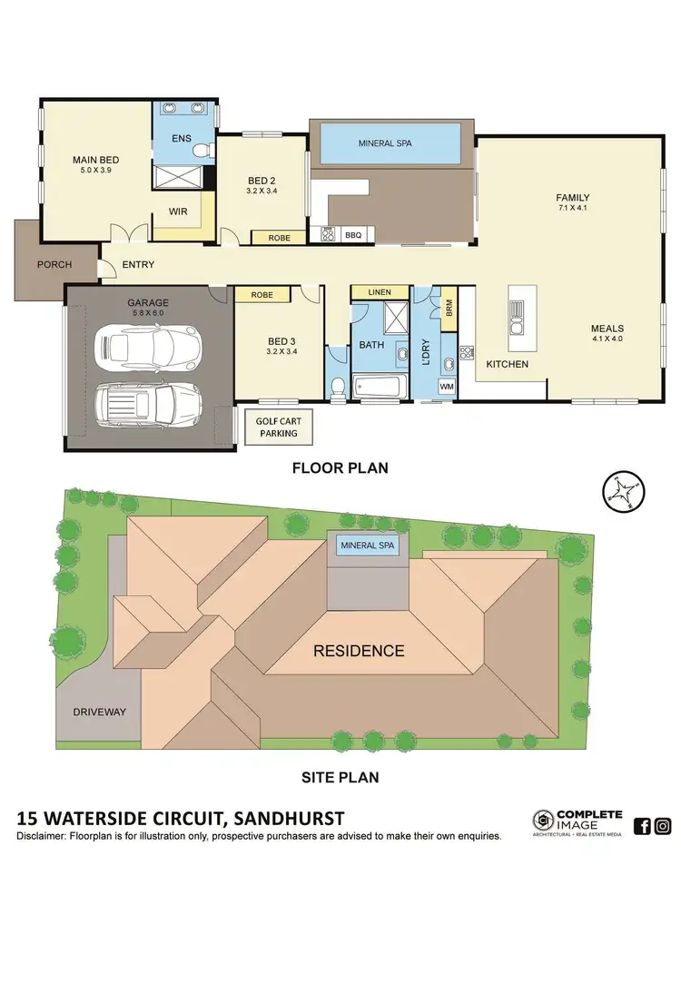 Floorplan of Homely house listing, 15 Waterside Circuit, Sandhurst VIC 3977