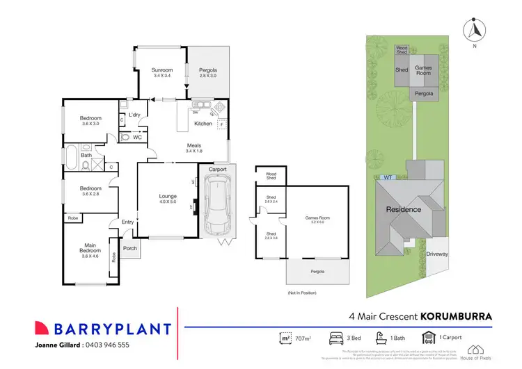 Floorplan of Homely house listing, 4 Mair Crescent, Korumburra VIC 3950