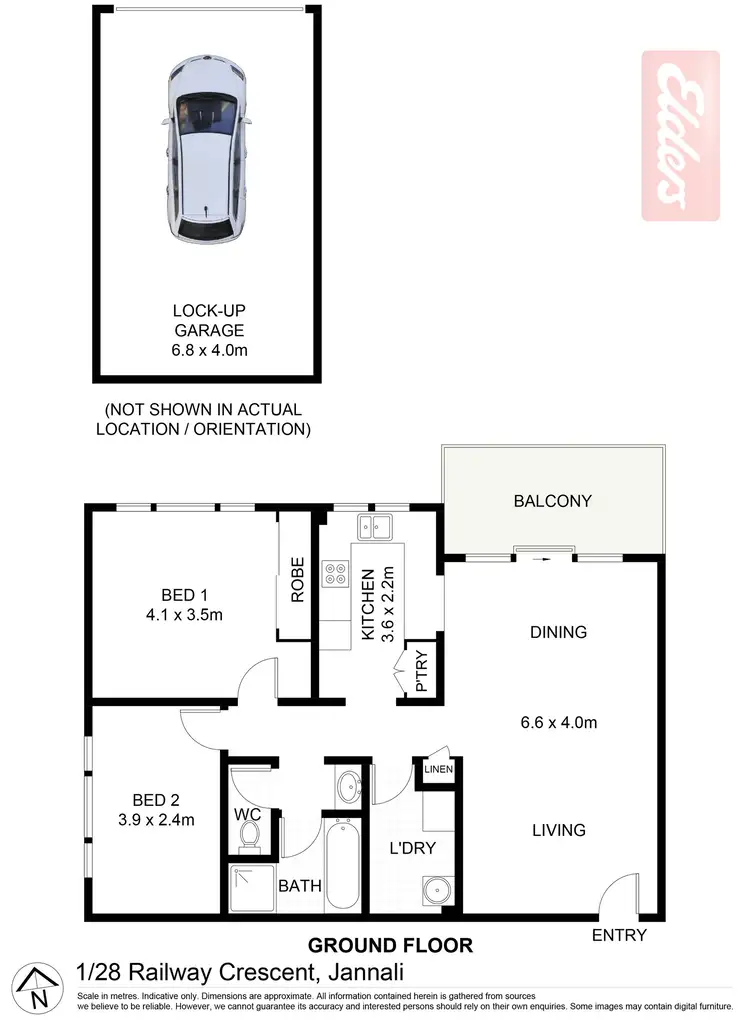 Floorplan of Homely apartment listing, 1/28 Railway Crescent, Jannali NSW 2226