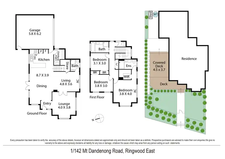 Floorplan of Homely house listing, 1/142 Mount Dandenong Road, Ringwood East VIC 3135