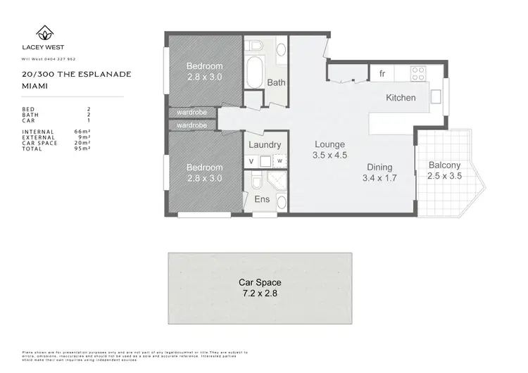 Floorplan of Homely unit listing, 20/300 The Esplanade, Miami QLD 4220
