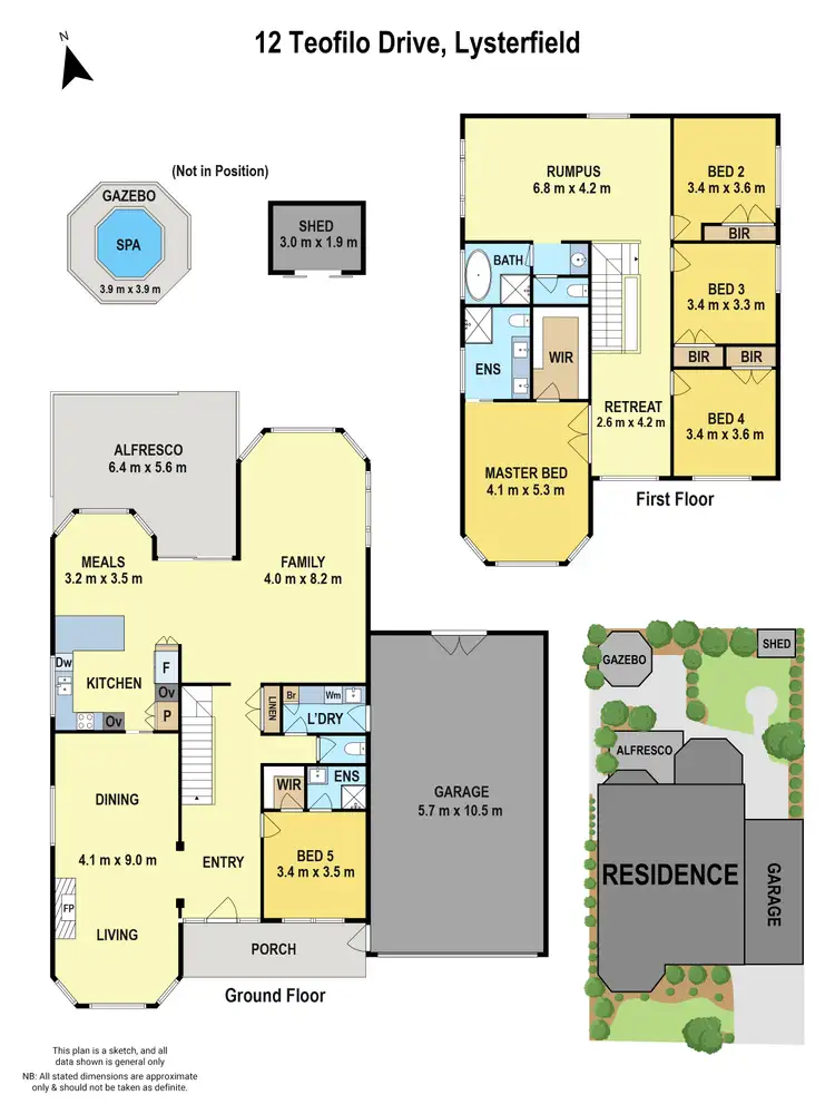 Floorplan of Homely house listing, 12 Teofilo Drive, Lysterfield VIC 3156