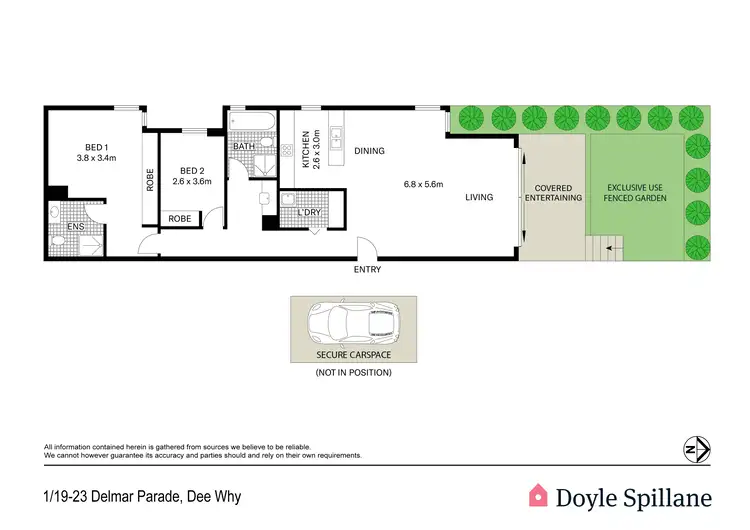 Floorplan of Homely apartment listing, 1/19-23 Delmar Parade, Dee Why NSW 2099
