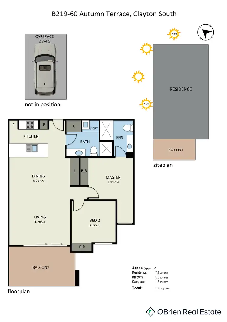 Floorplan of Homely terrace listing, Level B/219/60 Autumn Terrace, Clayton South VIC 3169