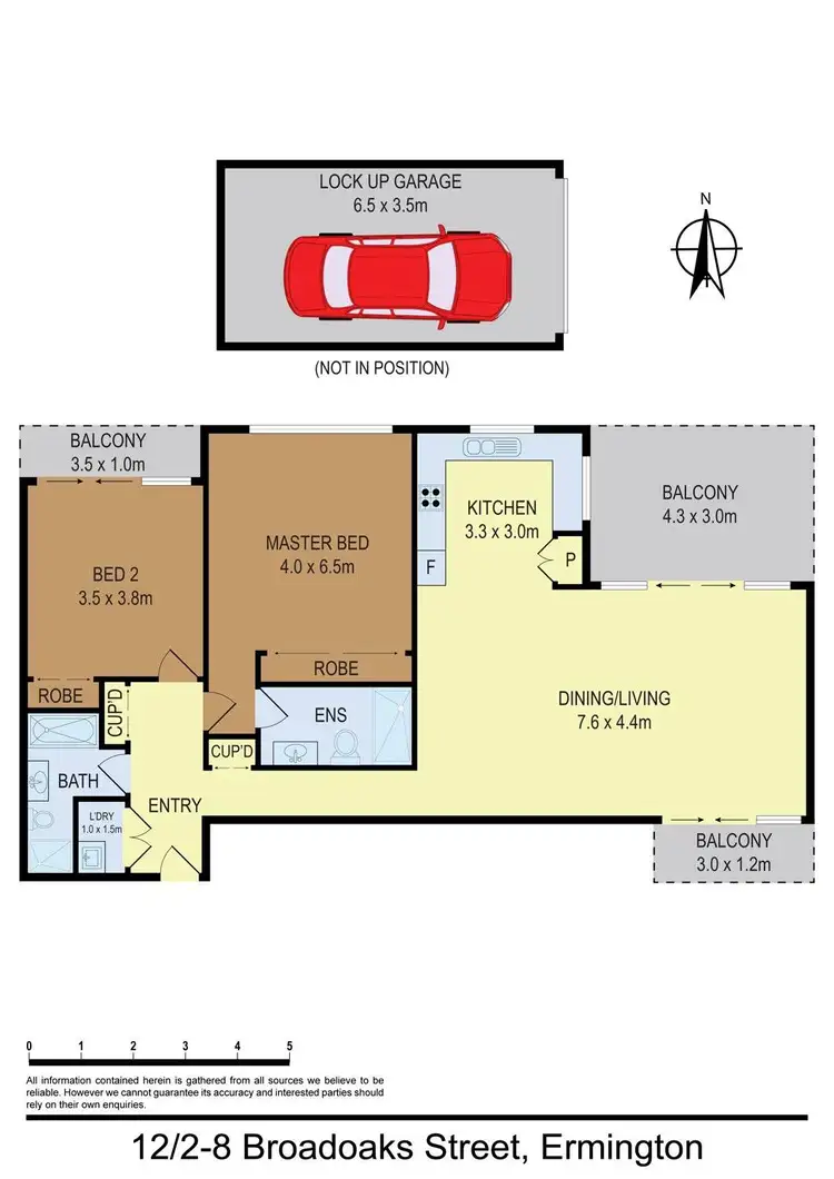 Floorplan of Homely unit listing, 12/2-8 Broadoaks Street, Ermington NSW 2115