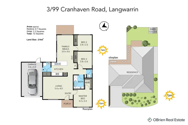 Floorplan of Homely unit listing, 3/99 Cranhaven Road, Langwarrin VIC 3910