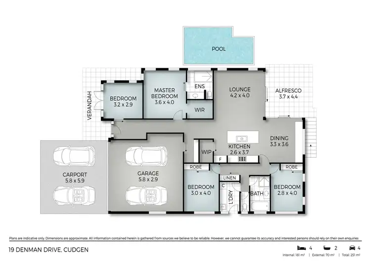 Floorplan of Homely house listing, 19 Denman Drive, Cudgen NSW 2487
