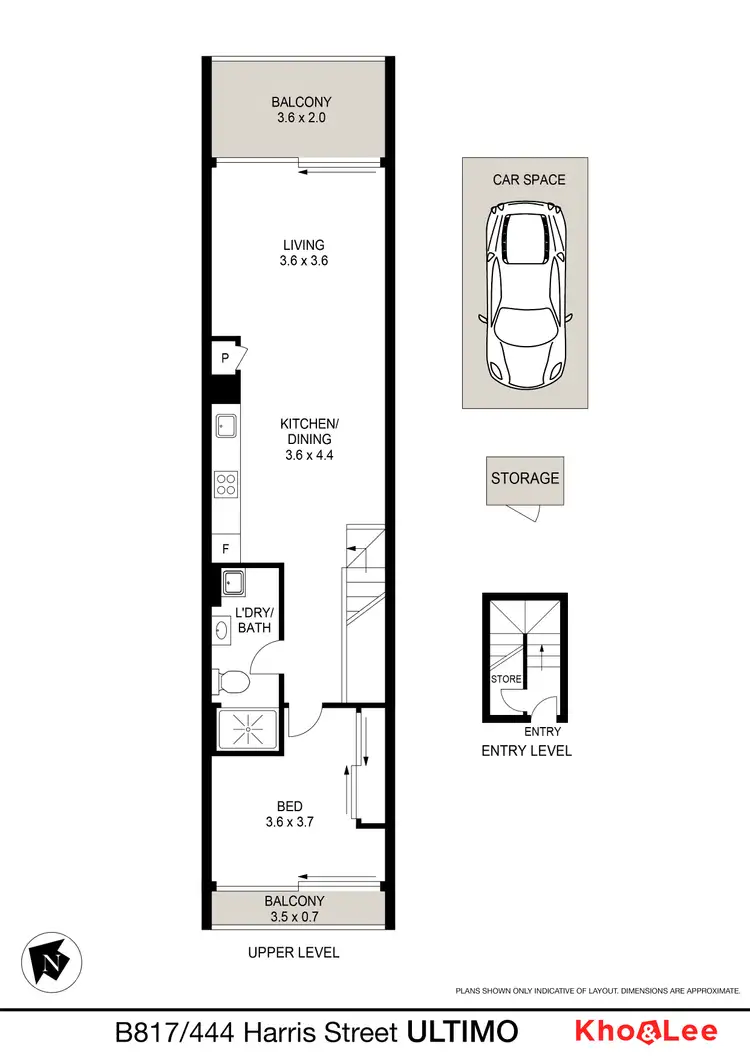 Floorplan of Homely apartment listing, B817/444 Harris Street, Ultimo NSW 2007