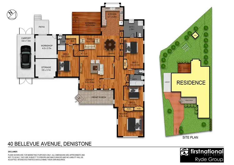 Floorplan of Homely house listing, 40 Bellevue Avenue, Denistone NSW 2114