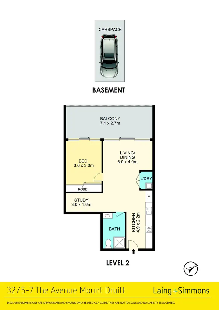 Floorplan of Homely apartment listing, 32/5 The Avenue, Mount Druitt NSW 2770