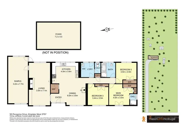 Floorplan of Homely house listing, 50 Peregrine Drive, Kinglake West VIC 3757