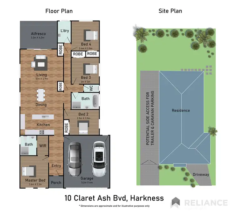 Floorplan of Homely house listing, 10 Claret Ash Boulevard, Harkness VIC 3337